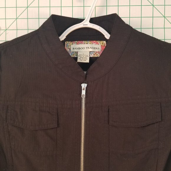 Bamboo Traders Zip-Up Long Sleeve Shirt - Picture 5 of 5